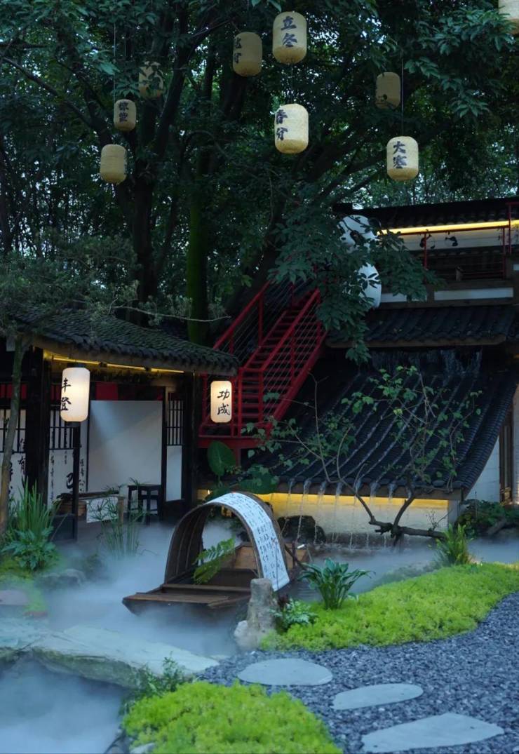 成都麓客设计：川渝集火锅探索西蜀园的宜居美学与川渝火锅文化(图7)